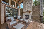 Entry Level Deck with Propane Fireplace